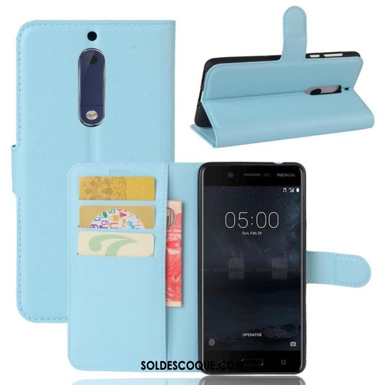 Coque Nokia 5 Carte Téléphone Portable Étui Protection Étui En Cuir Pas Cher