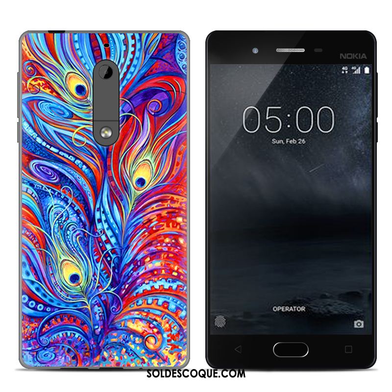 Coque Nokia 5 Peinture Étui Incassable Multicolore Téléphone Portable Pas Cher