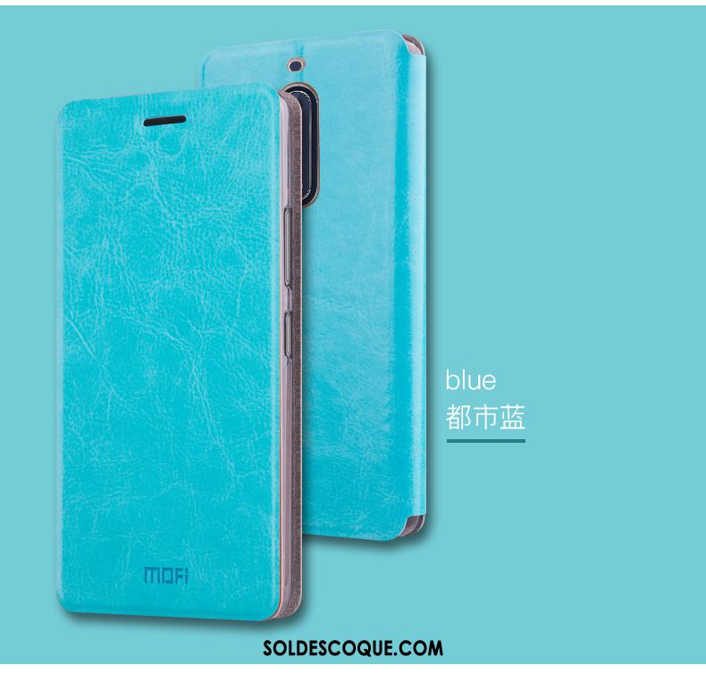 Coque Nokia 5 Téléphone Portable Étui En Cuir Protection Bleu En Ligne