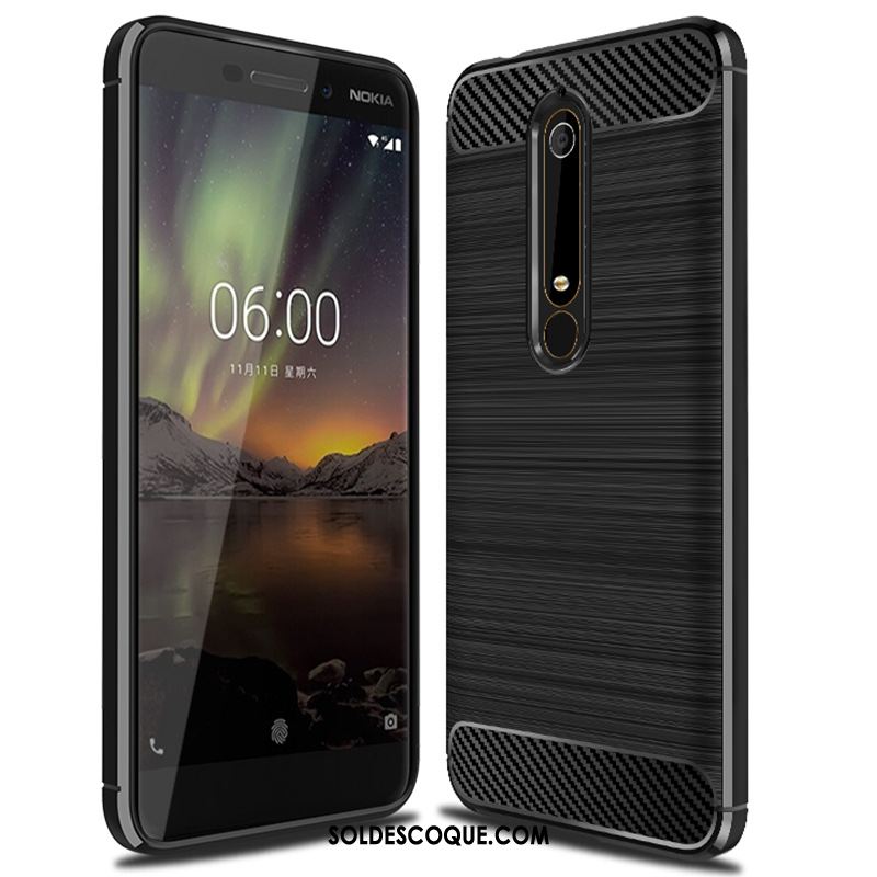 Coque Nokia 6.1 Téléphone Portable Nouveau Protection Incassable Noir Pas Cher