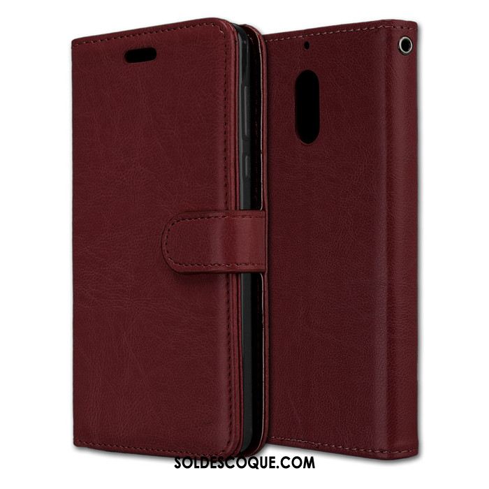 Coque Nokia 6 Incassable Protection Étui En Cuir Fluide Doux Silicone Pas Cher