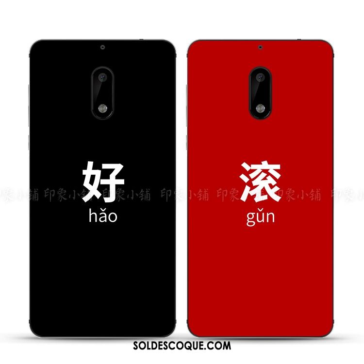 Coque Nokia 6 Étui Rouge Créatif Protection Drôle En Ligne