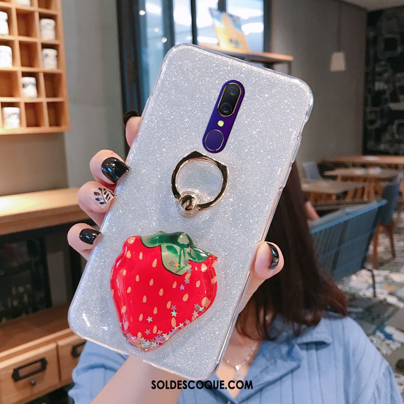 Coque Nokia 7.1 Net Rouge Amoureux Décompression Petit Quicksand Pas Cher