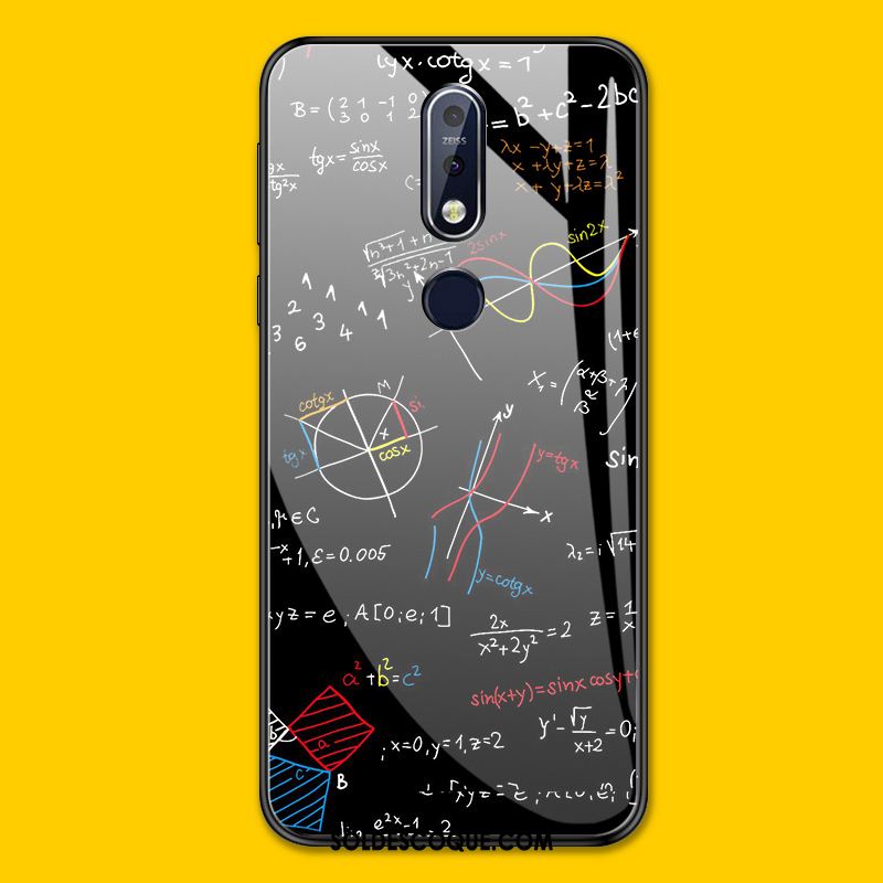 Coque Nokia 7.1 Simple Noir Protection Tout Compris Incassable Housse Soldes