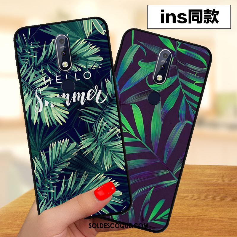 Coque Nokia 7.1 Tendance Protection Mode Incassable Vert Pas Cher