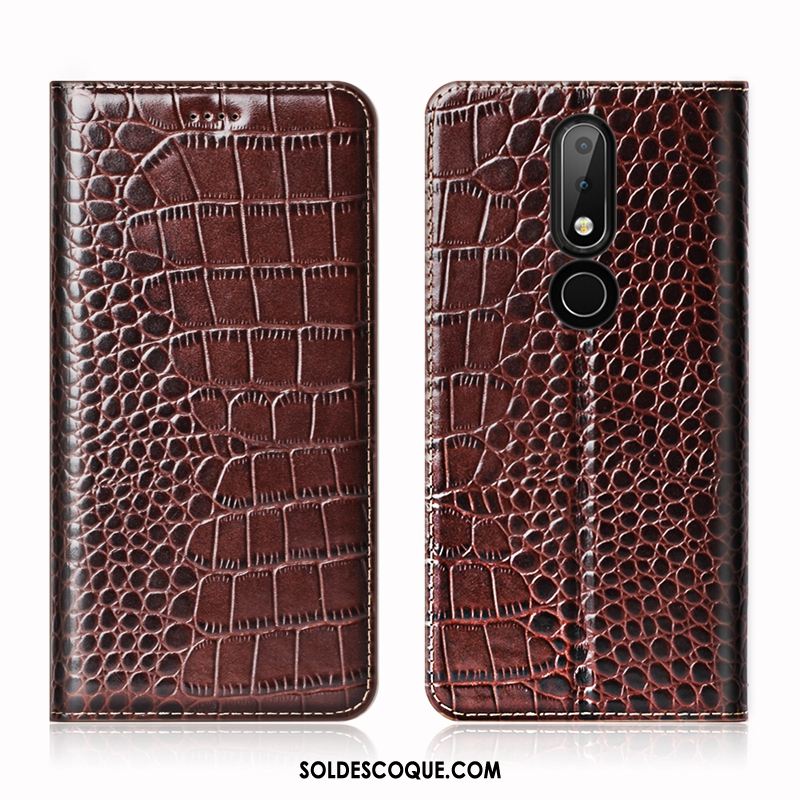 Coque Nokia 7.1 Étui Personnalité Étui En Cuir Mode Protection Housse Pas Cher