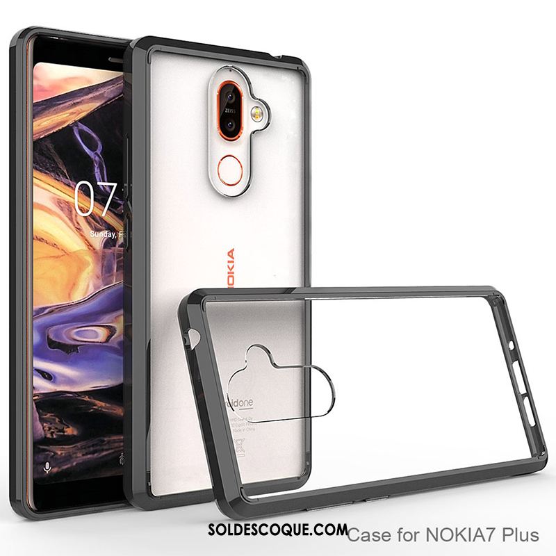 Coque Nokia 7 Plus Ballon Personnalité Étui Amoureux Transparent Pas Cher