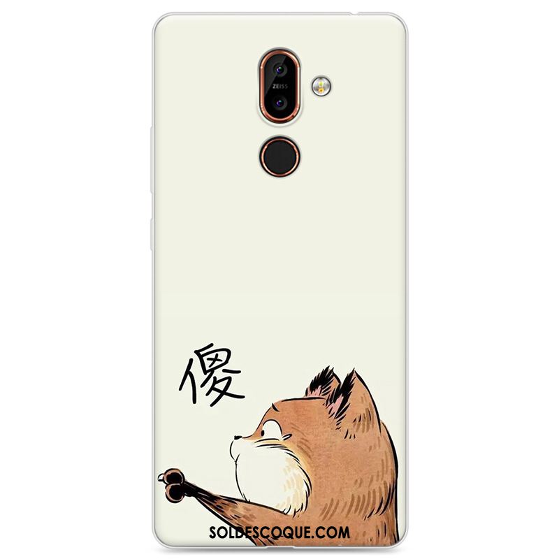 Coque Nokia 7 Plus Blanc Drôle Téléphone Portable Dessin Animé Protection Soldes