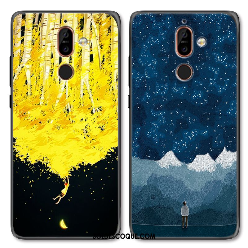 Coque Nokia 7 Plus Créatif Étui Ornements Suspendus Incassable Gaufrage Housse Soldes