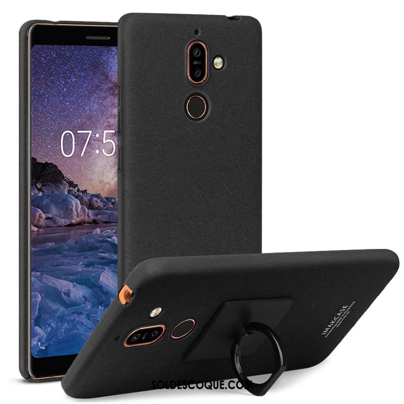 Coque Nokia 7 Plus Incassable Noir Téléphone Portable Étui Difficile Pas Cher