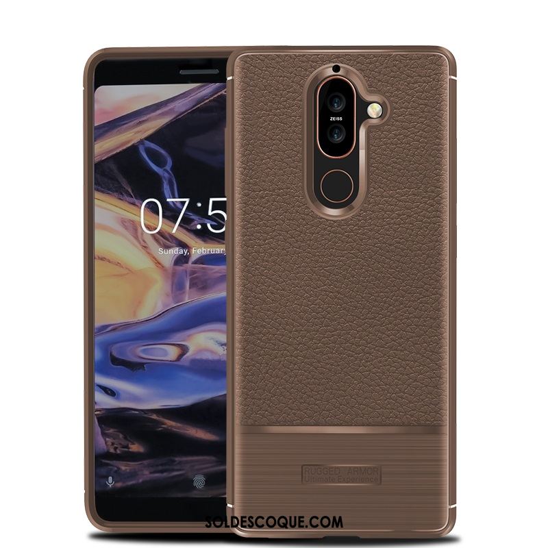 Coque Nokia 7 Plus Noir Incassable Téléphone Portable Protection Soldes