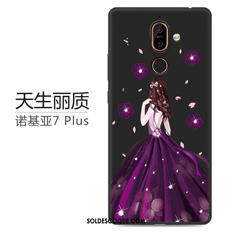 Coque Nokia 7 Plus Protection Étui Personnalité Marque De Tendance Violet En Ligne