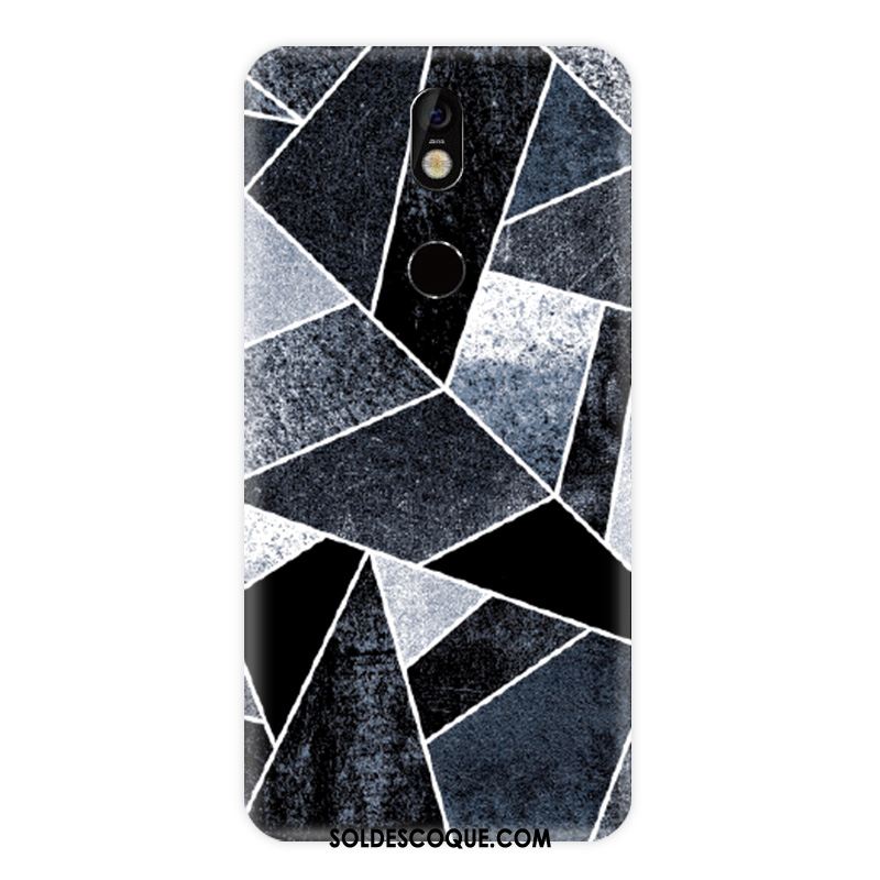 Coque Nokia 7 Étui Incassable Noir Silicone Protection Pas Cher