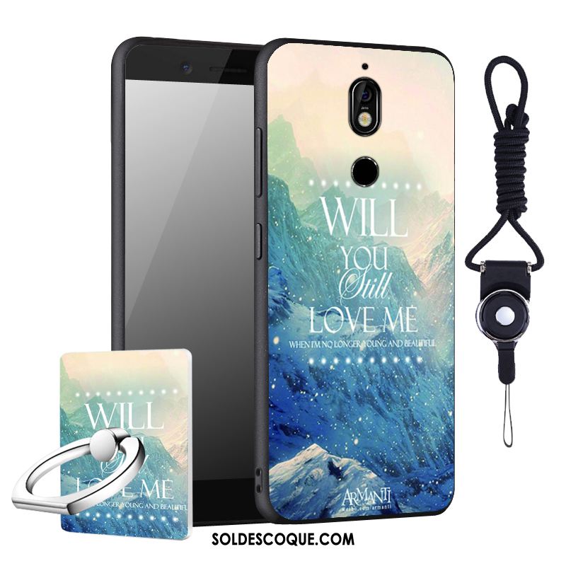 Coque Nokia 7 Étui Silicone Incassable Bleu Téléphone Portable En Vente