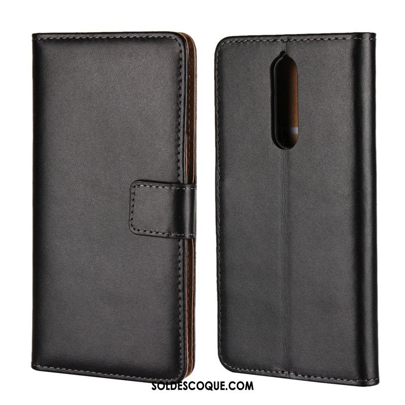 Coque Nokia 8 Cuir Véritable Portefeuille Carte Téléphone Portable Étui En Cuir Soldes