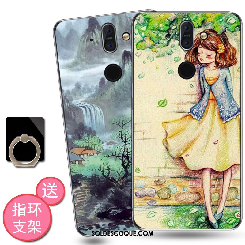 Coque Nokia 8 Sirocco Dessin Animé Haute Étui Silicone Vent En Ligne