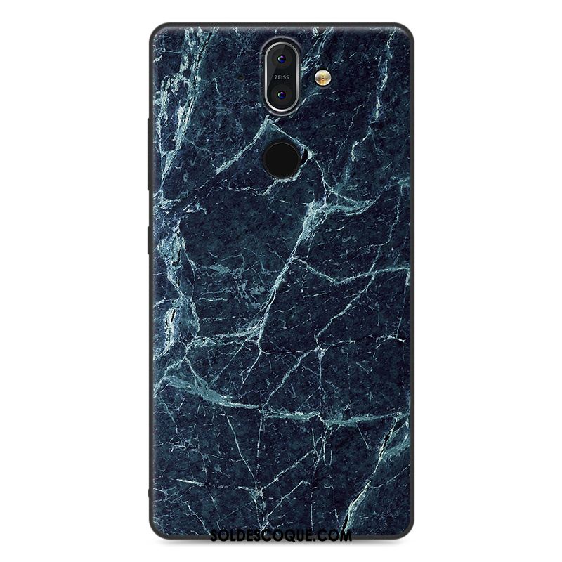 Coque Nokia 8 Sirocco Délavé En Daim Créatif Simple Bleu Tout Compris En Vente