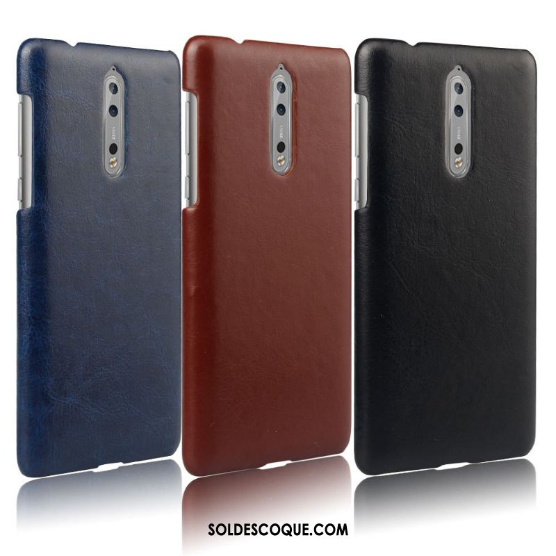 Coque Nokia 8 Téléphone Portable Incassable Étui En Cuir Qualité Protection Soldes