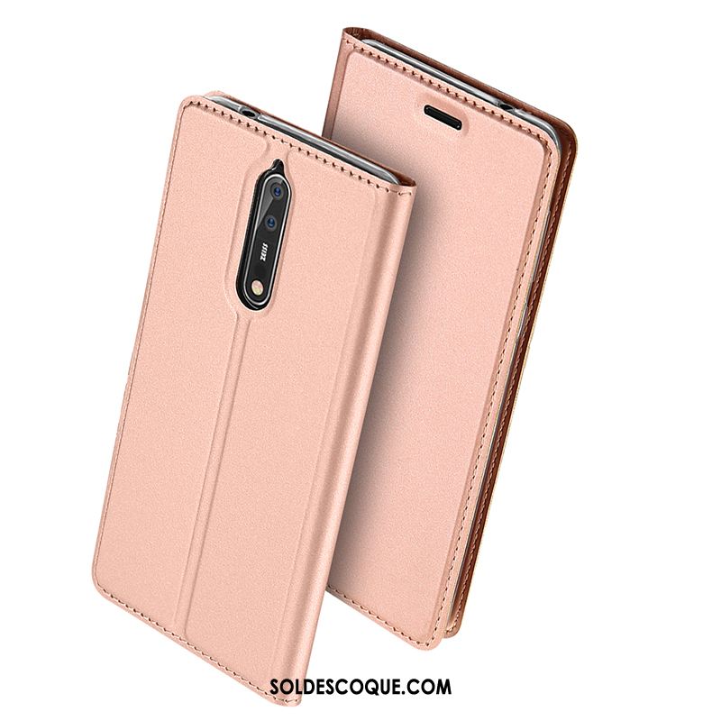 Coque Nokia 8 Étui Étui En Cuir Incassable Carte Légères En Vente