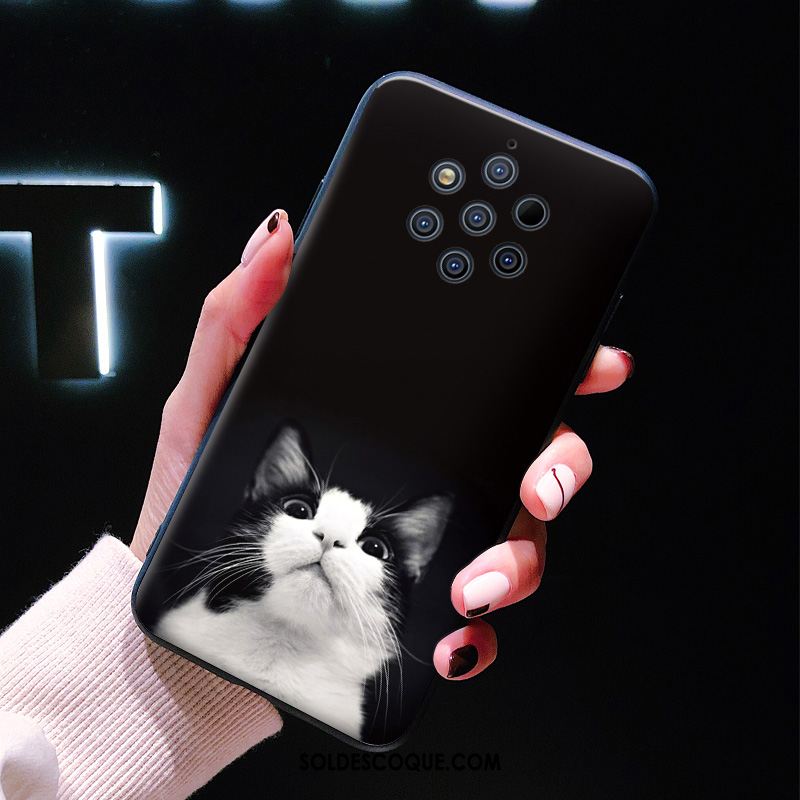 Coque Nokia 9 Pureview Chat Téléphone Portable Tout Compris Noir Drôle En Vente