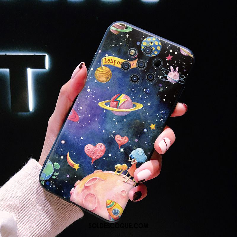 Coque Nokia 9 Pureview Ciel Étoilé Dessin Animé Colorée Gaufrage Silicone En Ligne