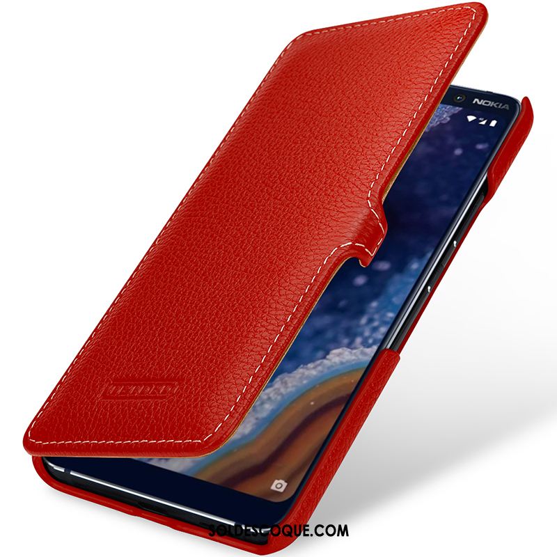 Coque Nokia 9 Pureview Téléphone Portable Rouge Europe Protection Pu Housse France