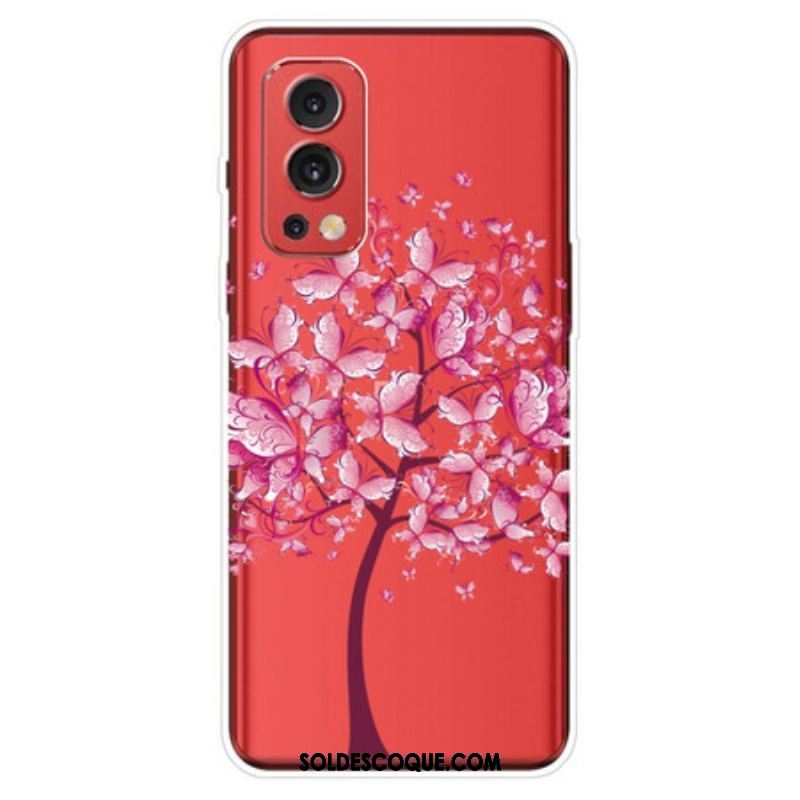 Coque OnePlus Nord 2 5G Transparente Arbre à Papillons