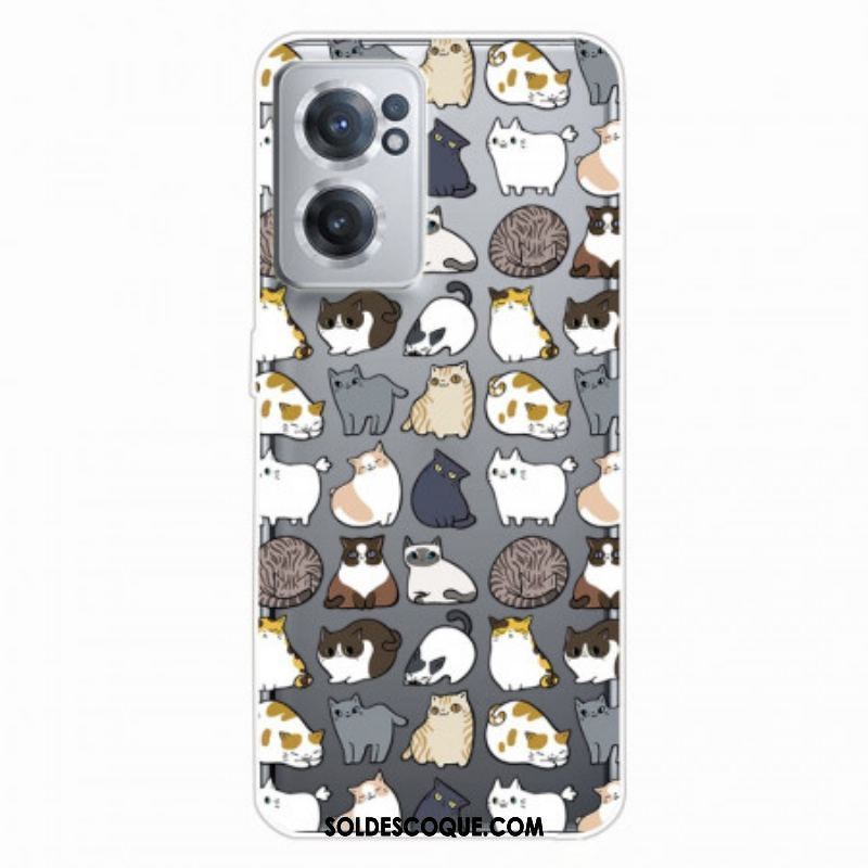 Coque OnePlus Nord CE 2 5G Chats du Monde