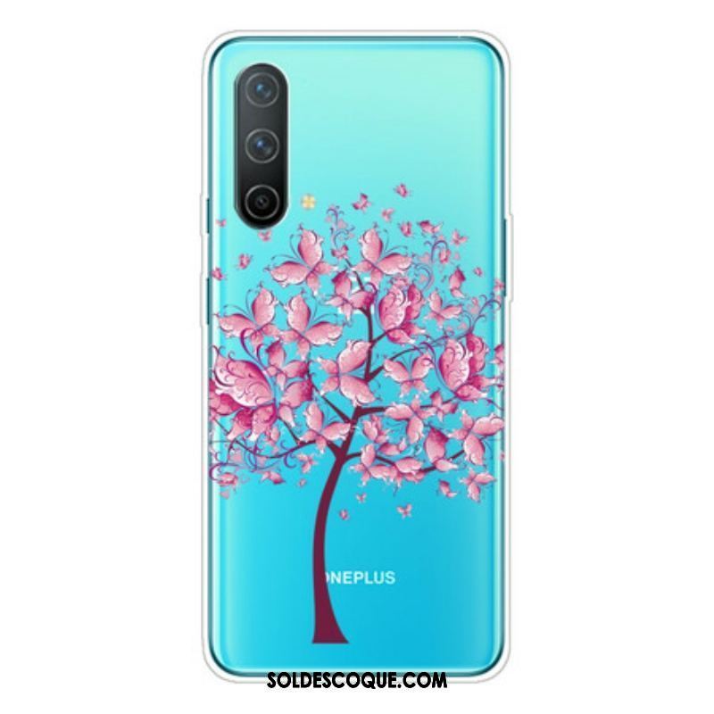 Coque OnePlus Nord CE 5G Transparente Arbre à Papillon