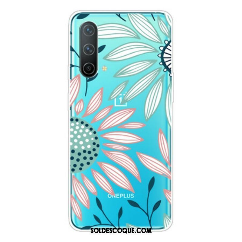 Coque OnePlus Nord CE 5G Transparente Une Fleur