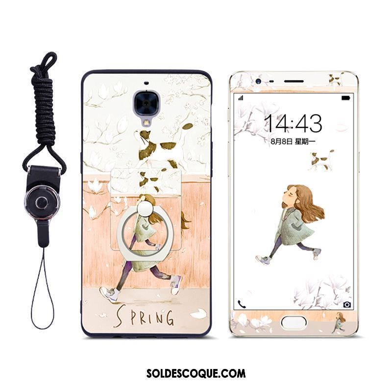 Coque Oneplus 3 Ornements Suspendus Tout Compris Membrane Incassable Rose Soldes