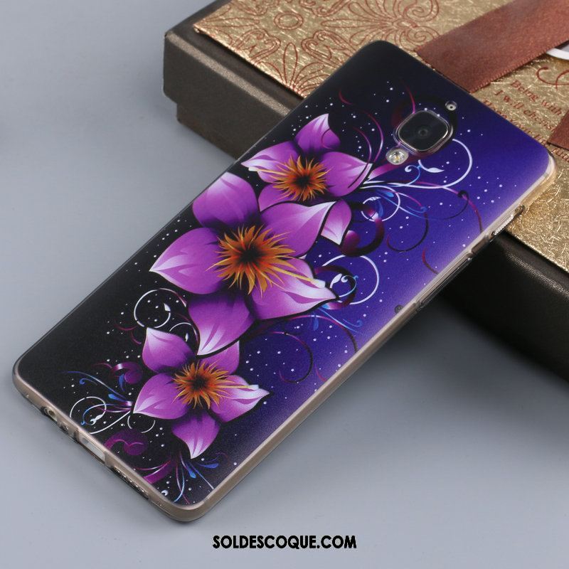 Coque Oneplus 3 Tendance Tout Compris Personnalisé Incassable Violet Pas Cher