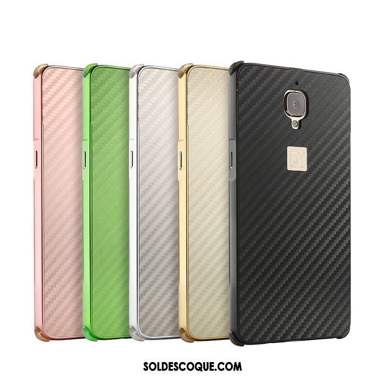 Coque Oneplus 3t Métal Protection Fibre Modèle Fleurie Border En Vente