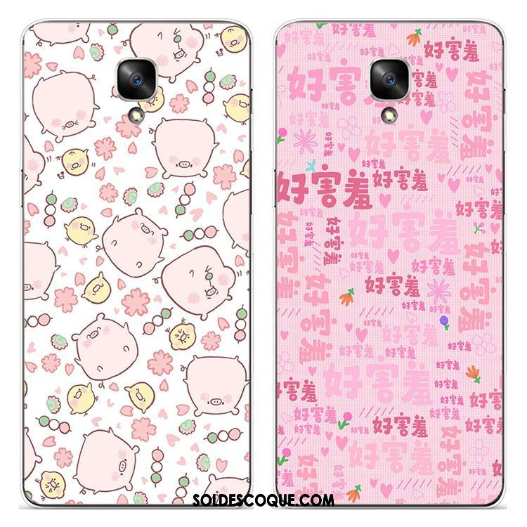 Coque Oneplus 3t Téléphone Portable Charmant Petit Rose Fluide Doux France