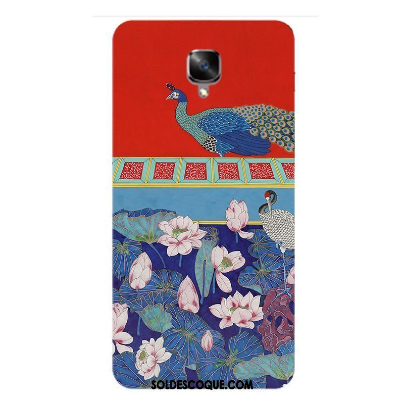 Coque Oneplus 3t Téléphone Portable Fleur Rayé Protection Vent En Vente