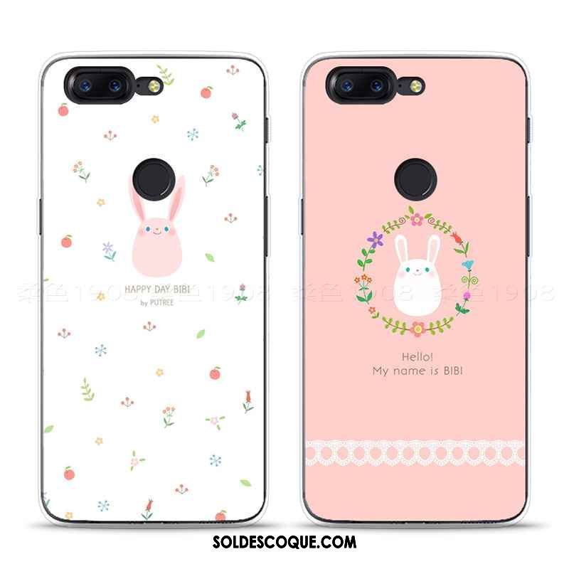 Coque Oneplus 5t Tout Compris Frais Rose Silicone Art En Vente