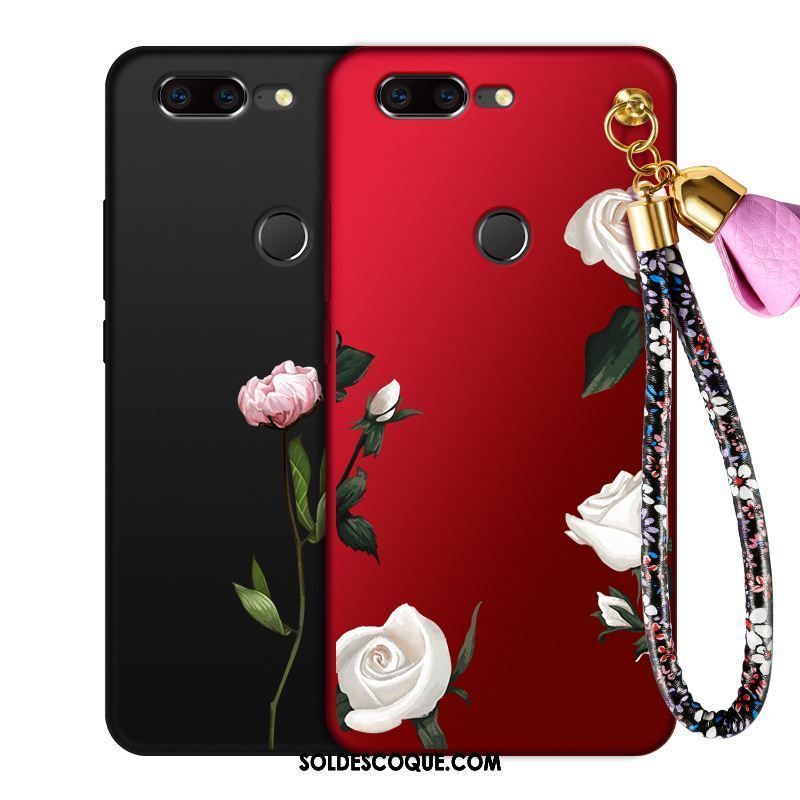 Coque Oneplus 5t Étui Créatif Fluide Doux Dessin Animé Fleur Pas Cher