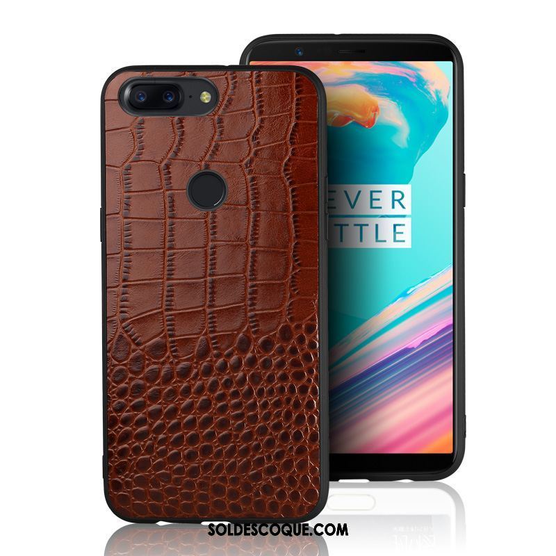 Coque Oneplus 5t Étui Téléphone Portable Étui En Cuir Protection Business En Ligne