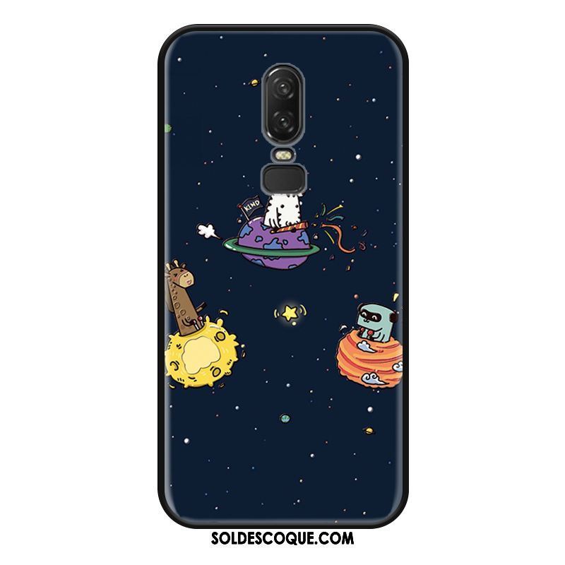 Coque Oneplus 6 Créatif Téléphone Portable Fluide Doux Étui Dessin Animé Housse En Ligne