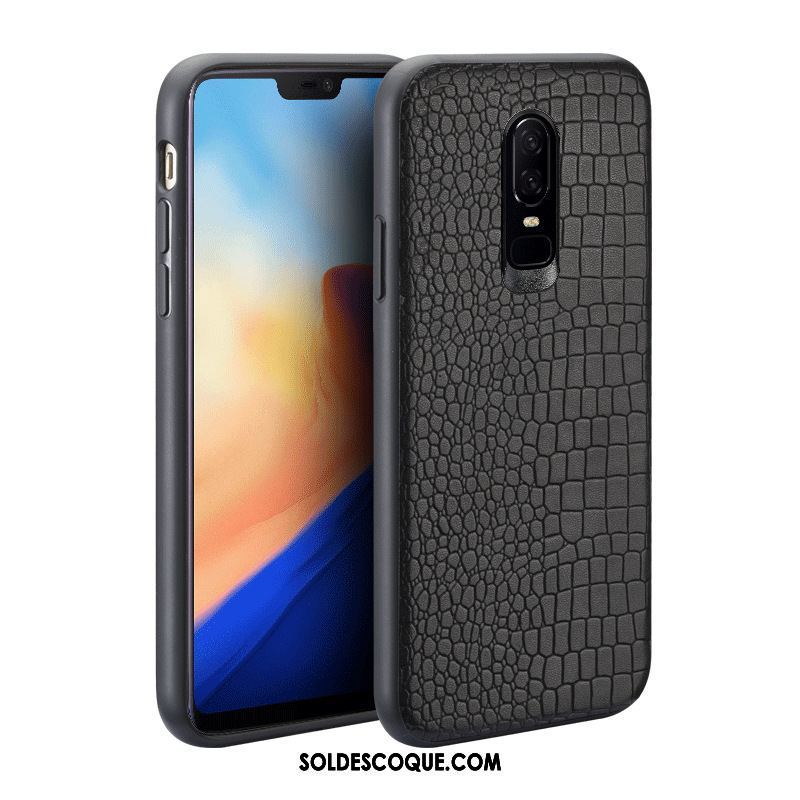 Coque Oneplus 6 Cuir Véritable Étui Nouveau Étui En Cuir Protection En Vente