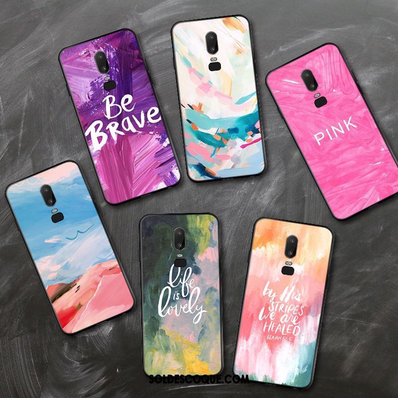 Coque Oneplus 6 Incassable Créatif Étui Marque De Tendance Protection Soldes