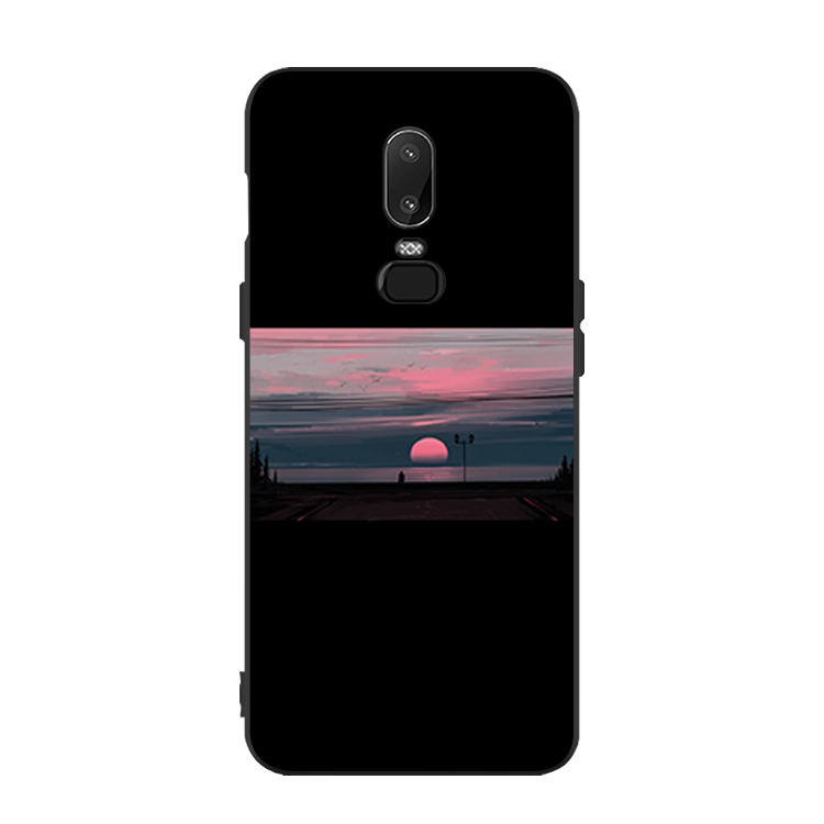 Coque Oneplus 6 Noir Incassable Téléphone Portable Silicone Soirée Pas Cher