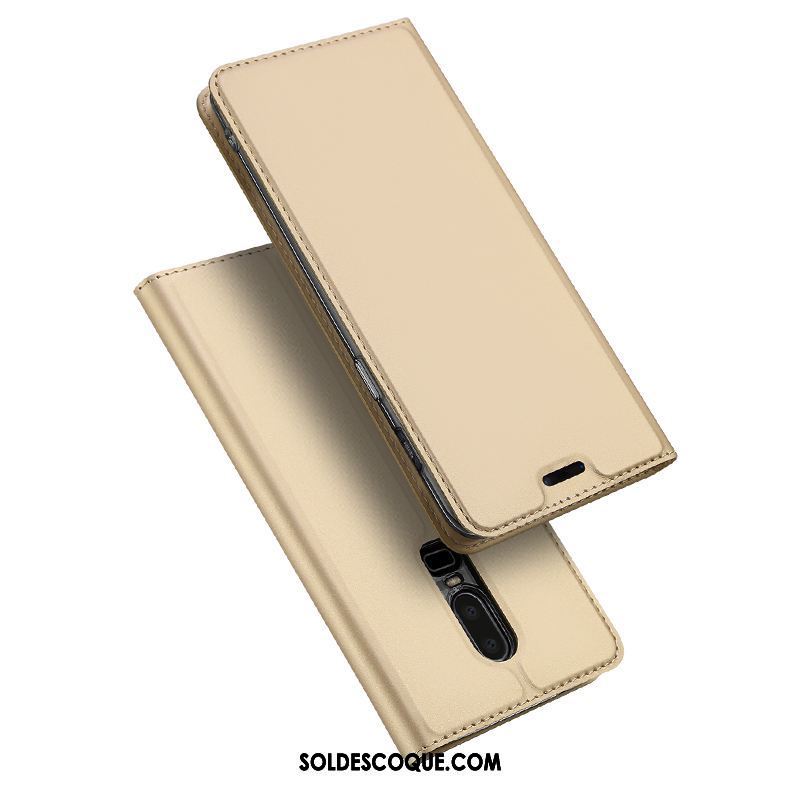 Coque Oneplus 6 Nouveau Protection Support Business Étui En Cuir Housse France