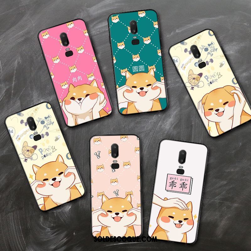 Coque Oneplus 6 Téléphone Portable Chiens Fluide Doux Étui Silicone Soldes