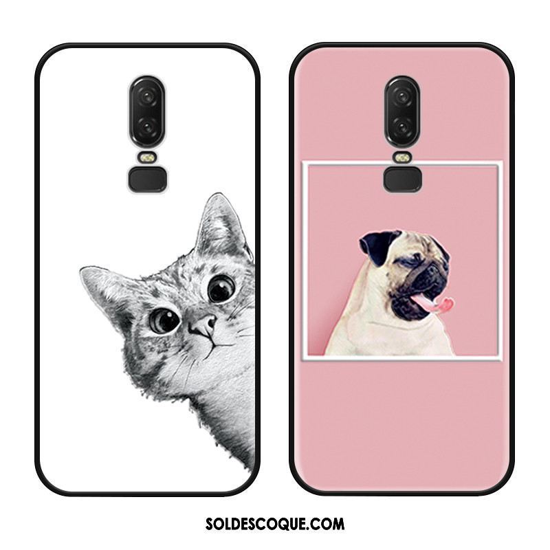 Coque Oneplus 6 Téléphone Portable Dessin Animé Tout Compris Blanc Protection Housse En Vente