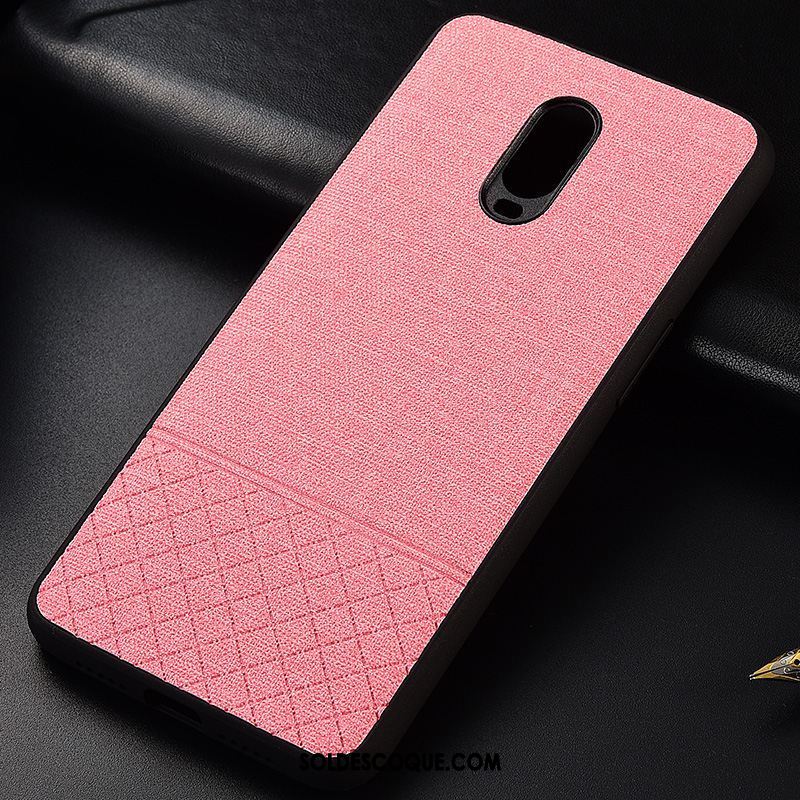 Coque Oneplus 6t Nouveau Rose Protection Silicone Étui Pas Cher