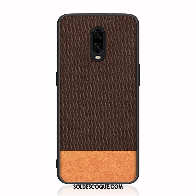 Coque Oneplus 6t Personnalité Protection Marque De Tendance Fluide Doux Incassable En Vente