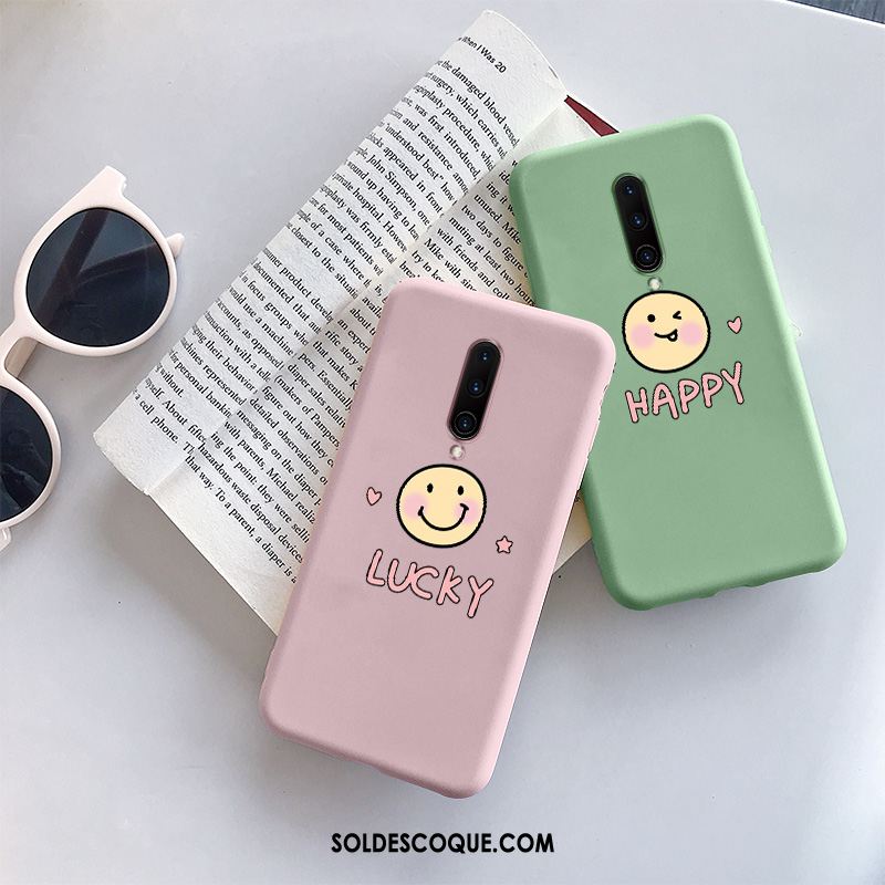 Coque Oneplus 7 Pro Dessin Animé Souriant Téléphone Portable Tout Compris Net Rouge Housse Soldes