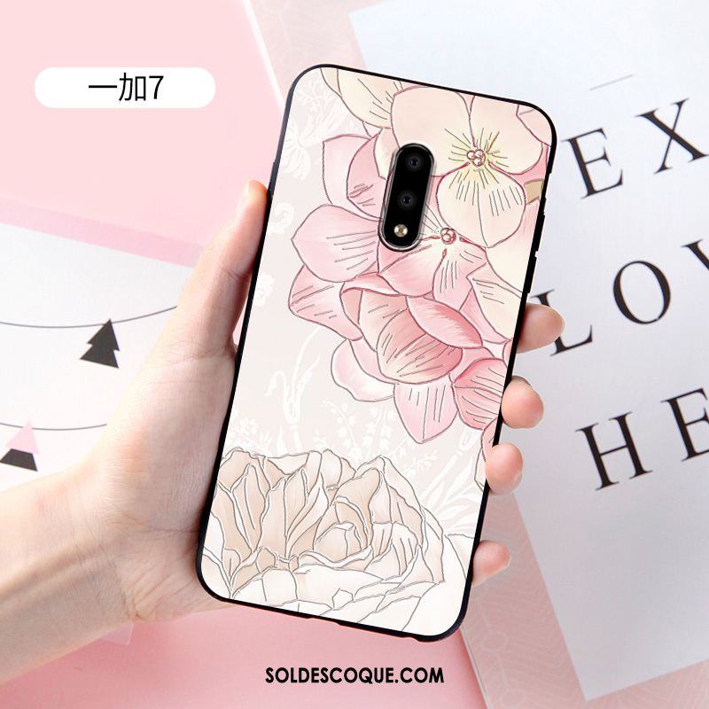 Coque Oneplus 7 Silicone Délavé En Daim Personnalisé Étui Protection En Ligne