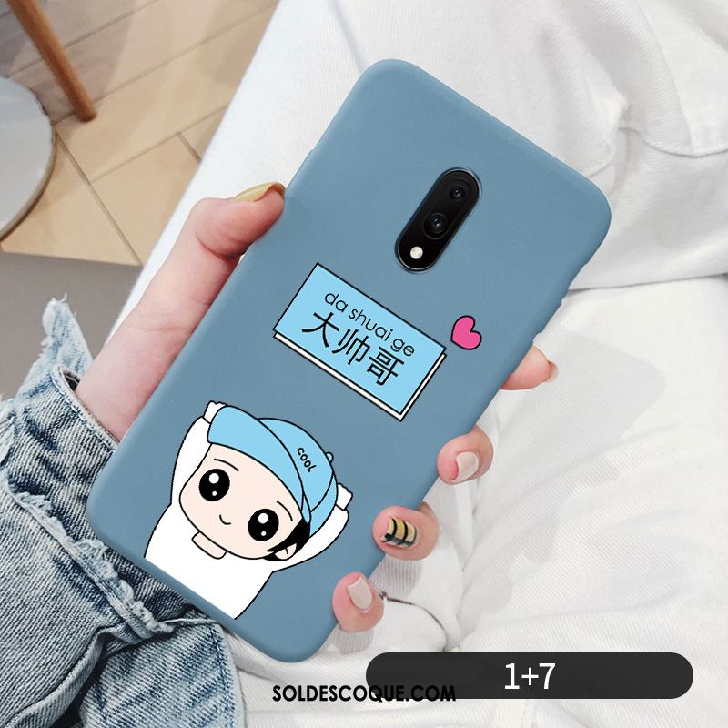 Coque Oneplus 7 Très Mince Dessin Animé Créatif Marque De Tendance Tout Compris En Ligne